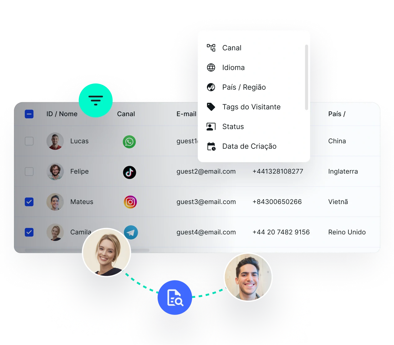 Transforme conversas em relacionamentos mais inteligentes.